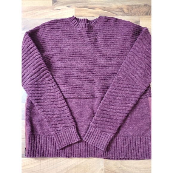 Lululemon As Promised Crew Sweater Heathered Deep Rouge Sz S - Picture 3 of 9